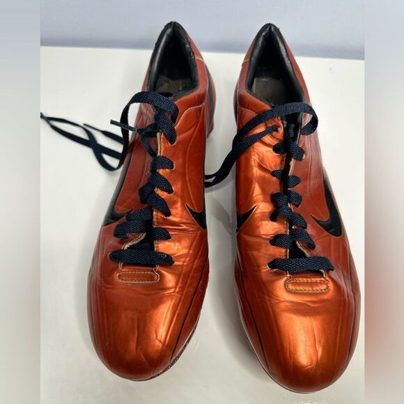 VTG Nike Mercurial Vapor II SG R9 Brazil Ronaldo 2000s Soccer Cleats Mens Sz 8 - Picture 4 of 7
